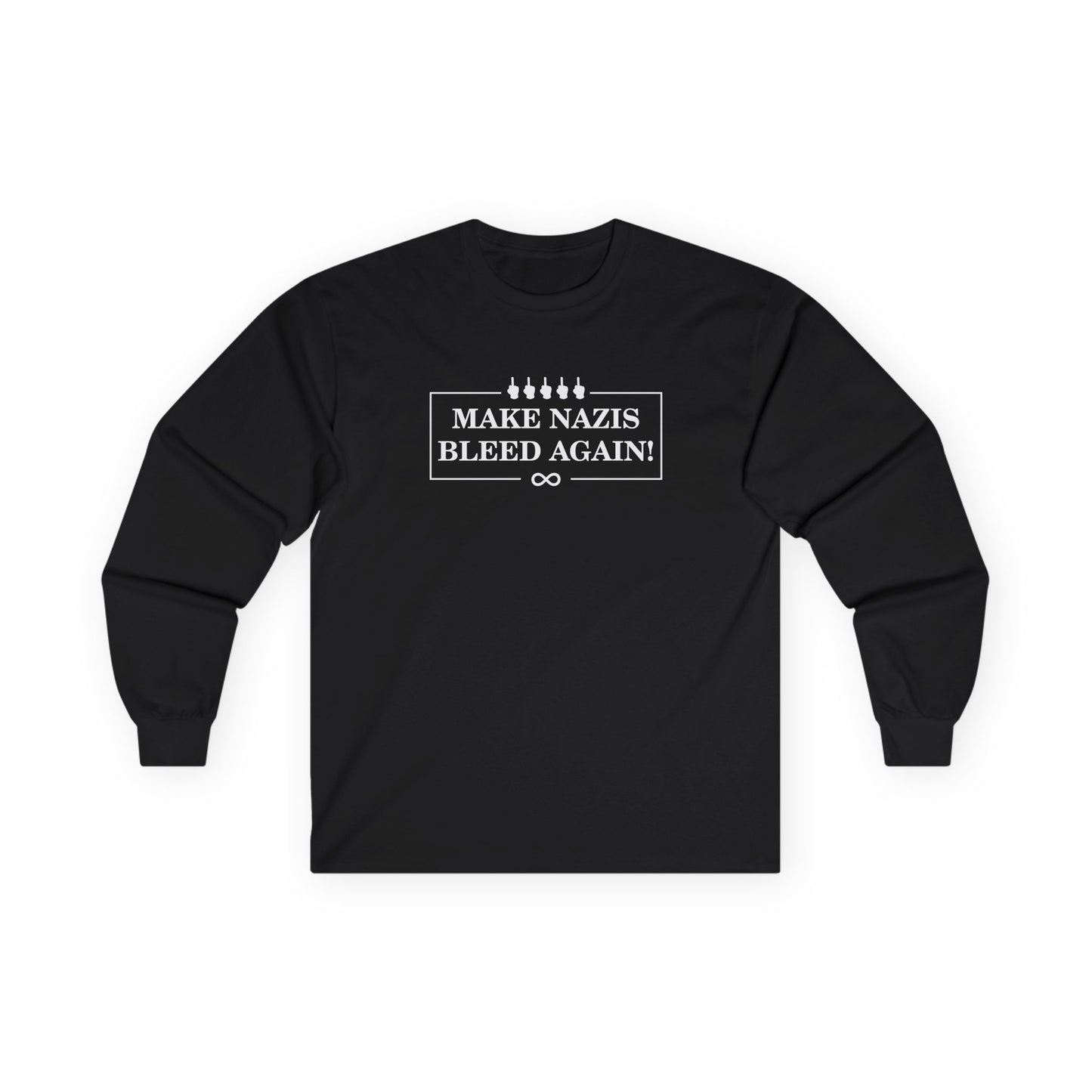 Make Nazis Bleed Again Unisex Long Sleeve Tee - Statement Apparel