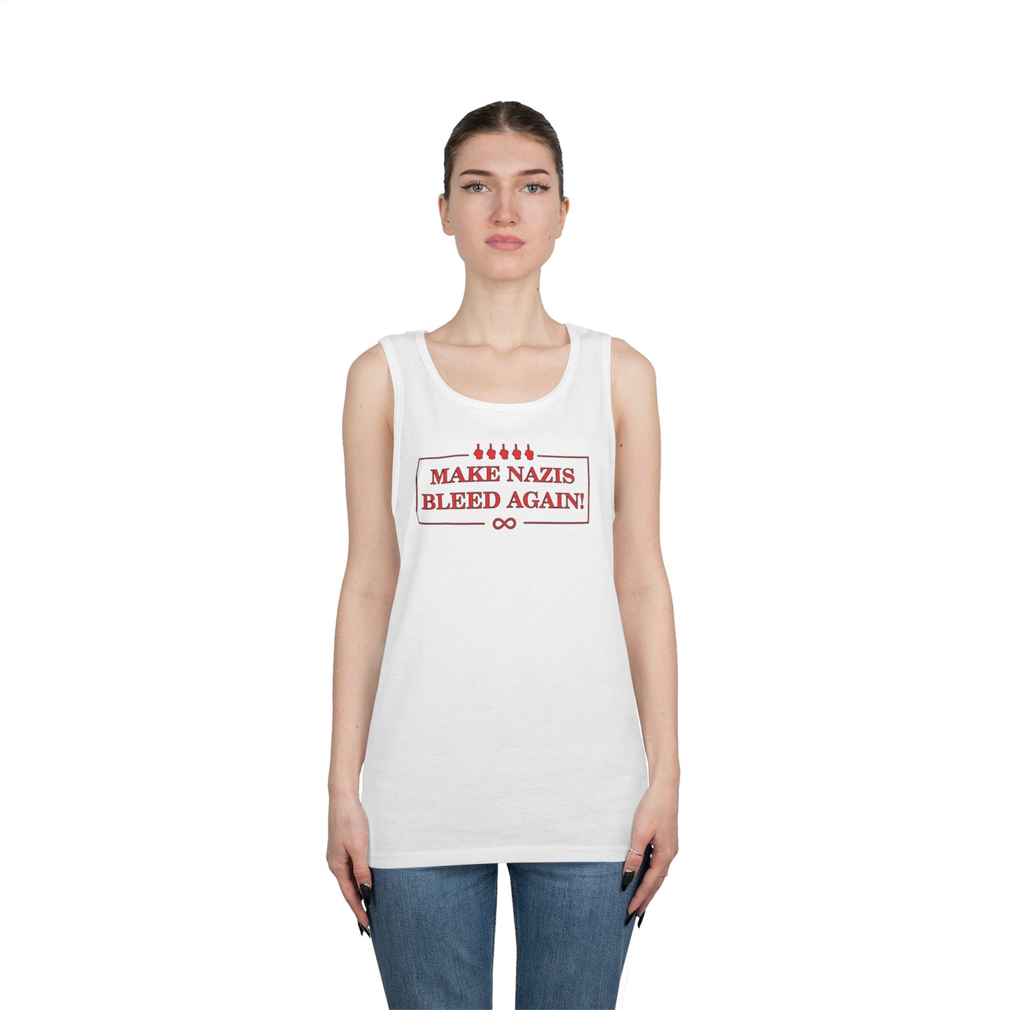 Make Nazis Bleed Again Statement Tee