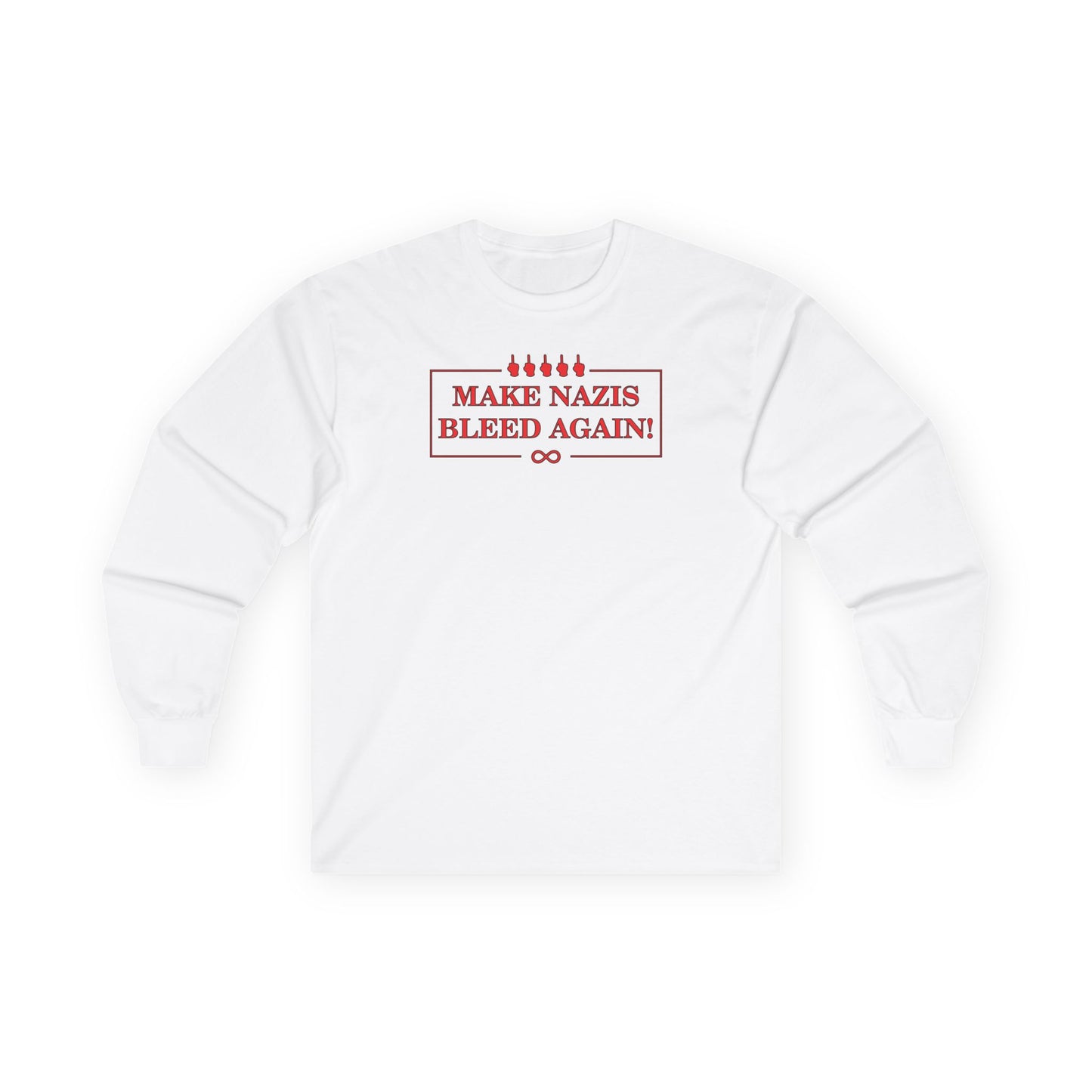 Make Nazis Bleed Again Unisex Long Sleeve Tee - Statement Apparel