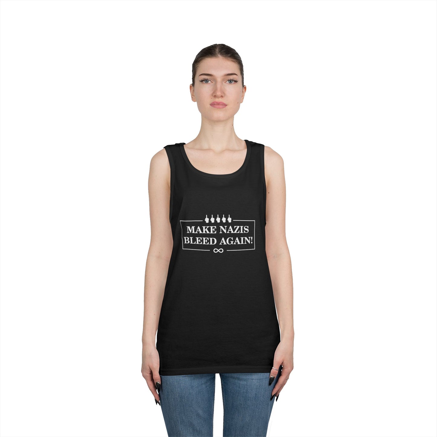 Make Nazis Bleed Again Statement Tee